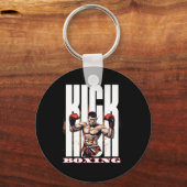 Porte-clés Style de combat de kickboxing (Recto)