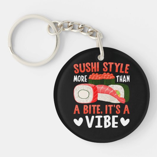 Porte-clés Style de sushi plus qu'une bouchée (Devant)