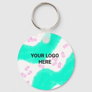 Porte-clés STYLE DE TEXTE MINIMAL SIMPLE Cadeau aquarelle ver