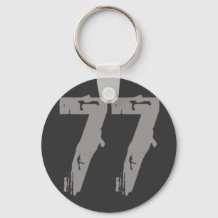 Porte-clés Style érodé numéro 77