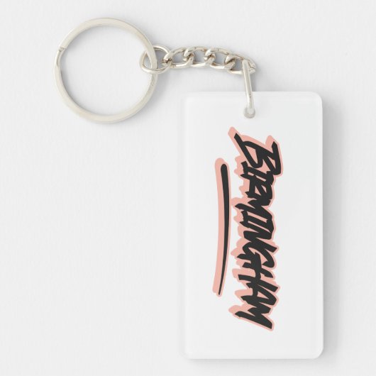 Porte-clés Style Graffiti de Birmingham (Devant)