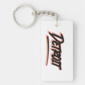 Porte-clés Style Graffiti Détroit (Devant)