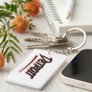 Porte-clés Style Graffiti Détroit