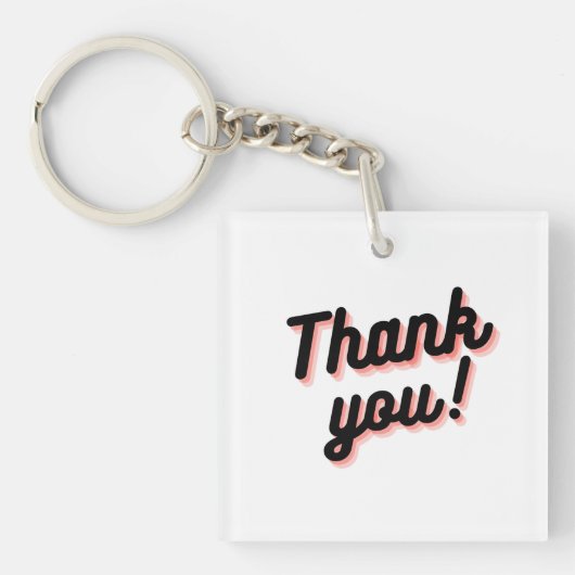 Porte-clés Stylé Gratitude Fob (Devant)