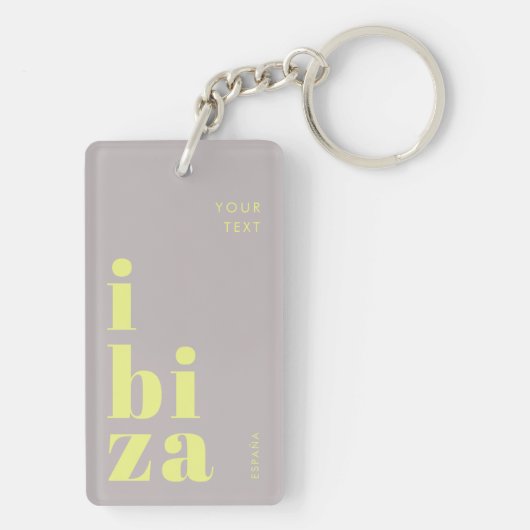 Porte-clés Style Ibiza Espagne (Dos)