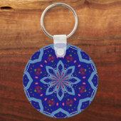 Porte-clés Style Kaleido Bleu (Recto)