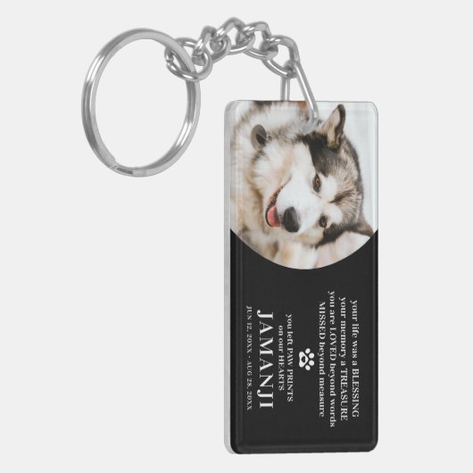 Porte-clés Style moderne Tribute Citation Photo Animaux de co (Devant gauche)