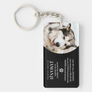 Porte-clés Style moderne Tribute Citation Photo Animaux de co