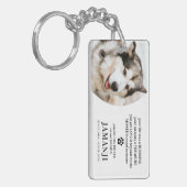 Porte-clés Style moderne Tribute Citation Photo Animaux de co (Devant gauche)