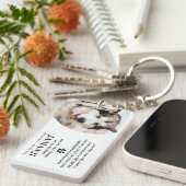 Porte-clés Style moderne Tribute Citation Photo Animaux de co (Devant droit)