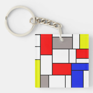 Porte-clés Style mondrien