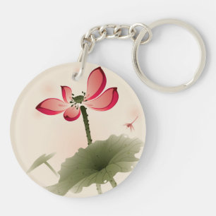 Porte-clés Style oriental Lotus