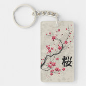 Porte-clés Style oriental Sakura Cherry Blossom Art (Devant)