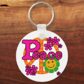Porte-clés Style Paix des années 60 (Recto)