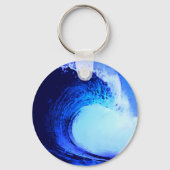 Porte-clés Style Surf cool Vague bleue (Recto)