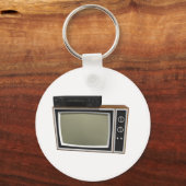 Porte-clés Style TV et magnétoscope des années 80 : Modèle 3D (Recto)