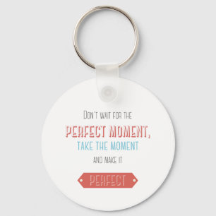 Porte-clés Style typographique rétro motivationnel