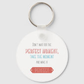 Porte-clés Style typographique rétro motivationnel (Verso)