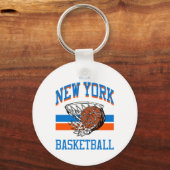 Porte-clés Style Varsity Basket-ball New York (Recto)