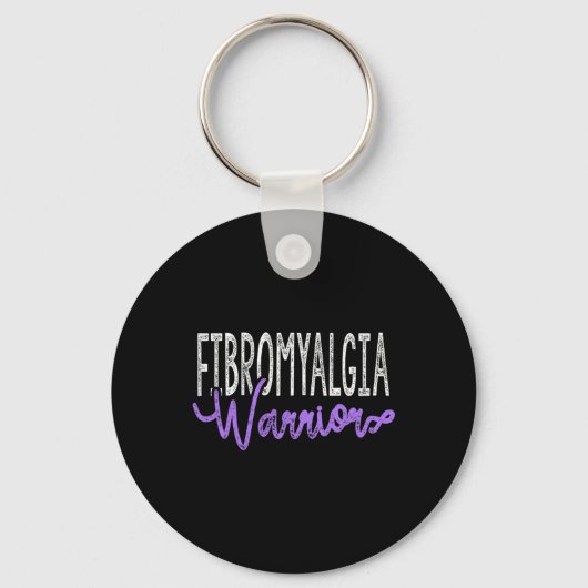 Porte-clés Stylish Fibromyalgia Warrior (Recto)