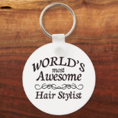 Porte-clés Styliste des cheveux les plus impressionnants du m (Recto)