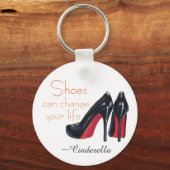 Porte-clés Stylo noir' talons hauts (Recto)