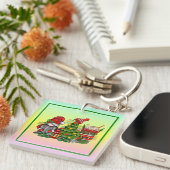 Porte-clés Sublimation Gnome de Noël-64340 (Devant Droit)