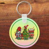 Porte-clés Sublimation Gnome de Noël-64340 (Verso)