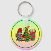 Porte-clés Sublimation Gnome de Noël-64340 (Verso)