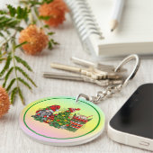 Porte-clés Sublimation Gnome de Noël-64340 (Devant Droit)