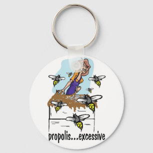 Porte-clés substance collante