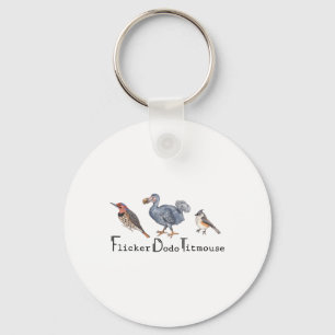 Porte-clés Subtil Bird Anti Trump Shirt Bird Flicker Dodo Tit