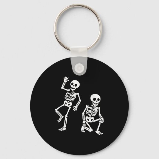 Porte-clés Subtil message caché anti Trump Danser Squelette (Recto)