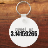 Porte-clés Sucré comme Pi (Recto)