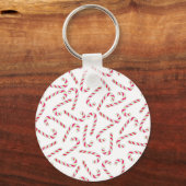 Porte-clés Sucre de canne de Noël motif (Recto)