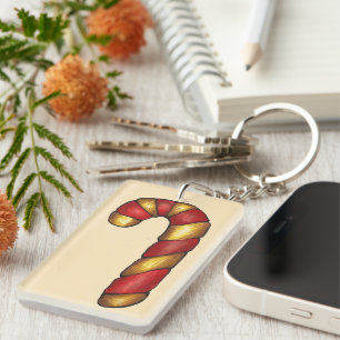 Porte-clés Sucre de canne Twist Christmas Cookie Holiday Baki