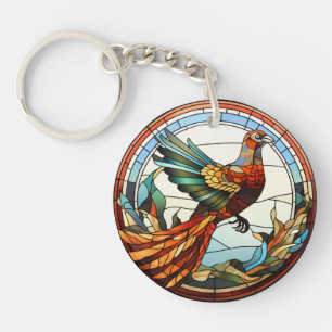 Porte-clés Sucré Verre Trait Golden Pheasant