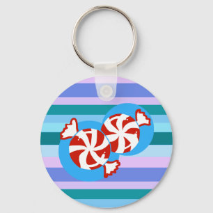 Porte-clés Sucrerie de menthe poivrée