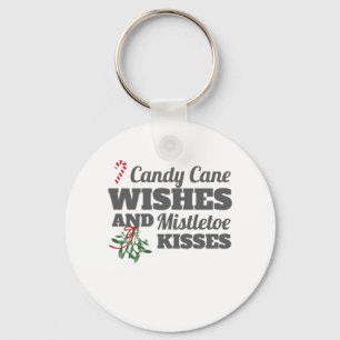 Porte-clés Sucres de canne et Mistletos Baisers Noël G