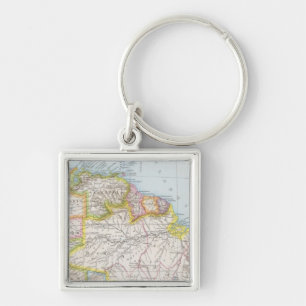 Porte-clés Sudamerika nordliche Blatt - Carte de l'Amérique