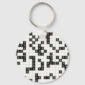 Porte-clés sudoku noir blanc (Recto)