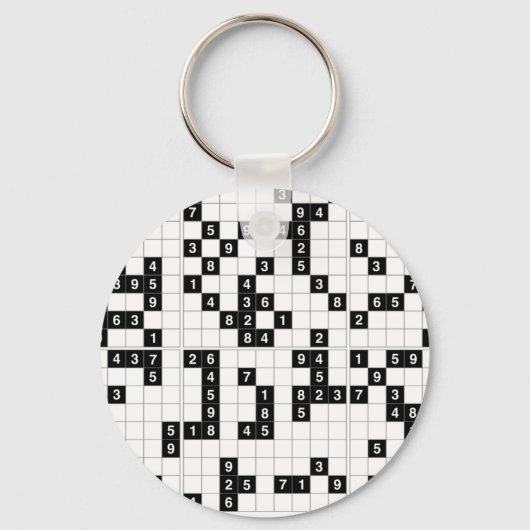 Porte-clés sudoku noir blanc (Recto)