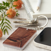 Porte-clés Suède Brown Avec Sangle Et Boucle (Devant droit)