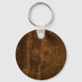 Porte-clés Suede Seam Look en cuir (Recto)