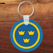 Porte-clés Suède trois couronnes Flygvapnet (Recto)