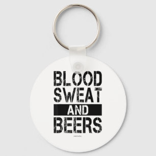 Porte-clés Sueur de sang et bières - Salle de sport motivatio