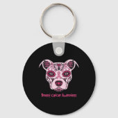 Porte-clés Sugar Pitbull Chien Breast Cancer de la poitrine j (Recto)