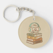 Porte-clés Sugar Skull Passionate About Reading (Devant)