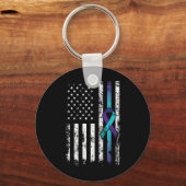 Porte-clés Suicide Depression American Flag Prevention (Recto)