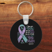 Porte-clés Suicide Prevention Awareness Sitive Suprt You (Recto)